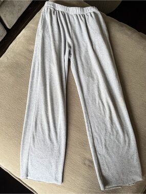 Brandy Melville John Galt Shanghai Gray Terry Cloth Wide Leg Lounge Pants